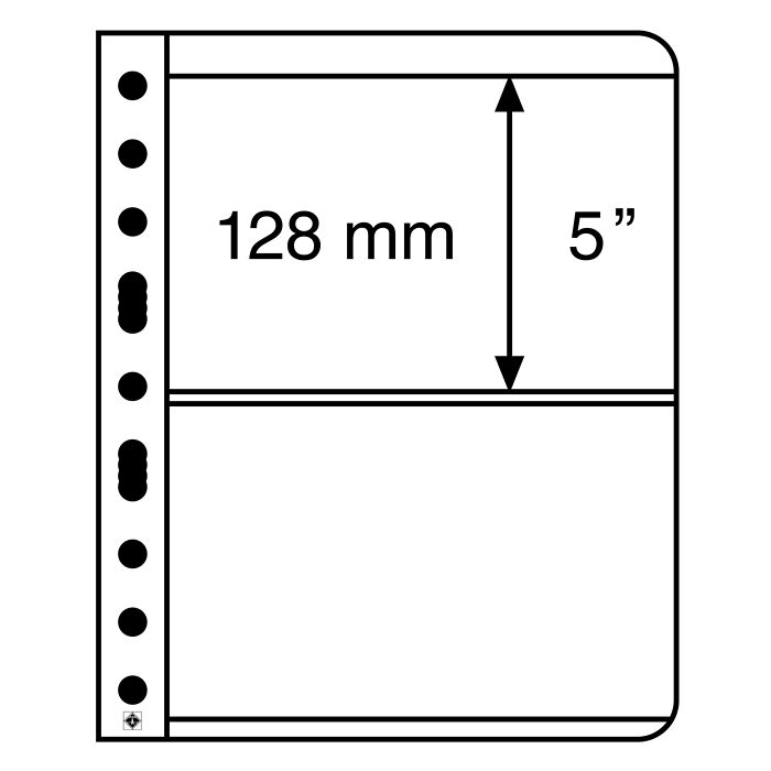 VARIO Sheets, 2-way division, clear film