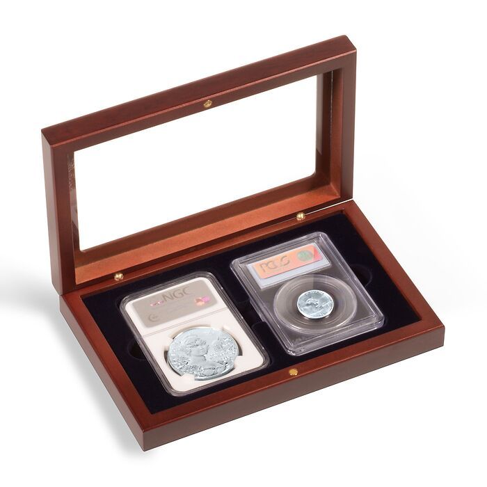 VOLTERRA coin box for 2 slabs with glass lid