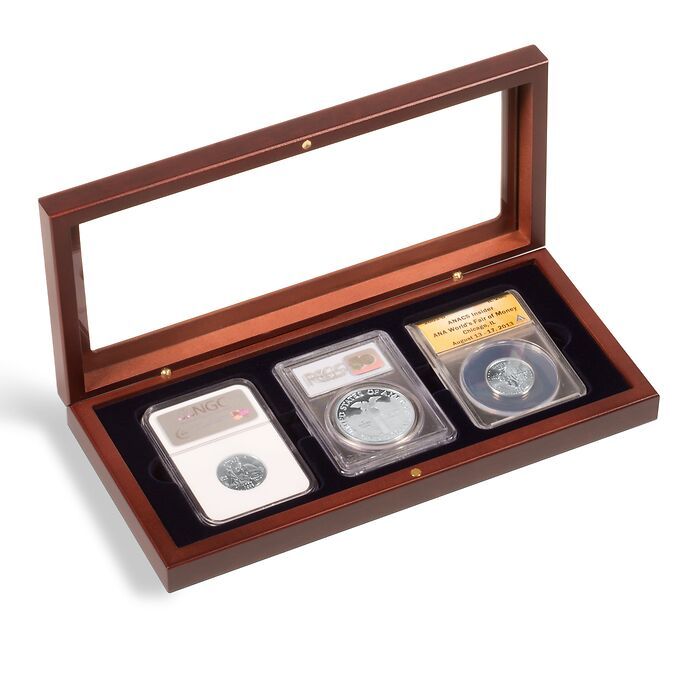 VOLTERRA coin box for 3 slabs with glass lid