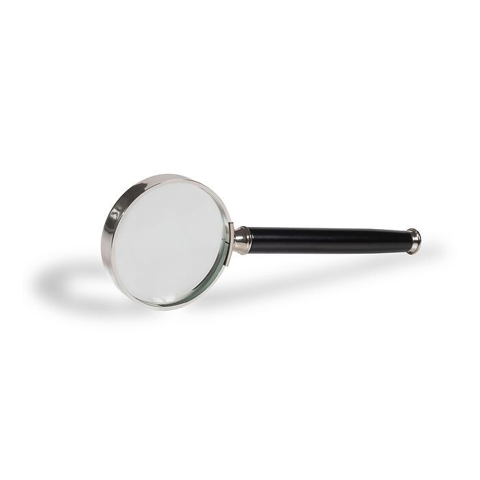 Large Magnifying Glass, Large Frame with Black Handle