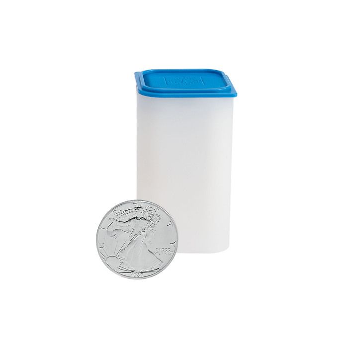 SQUBE Intercept Coin Tube for 20 coins with diameters of 40-41 mm, pack of 50