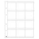 OPTIMA  Coin Sheets for 12 Coin Holders (50x50 mm), clear