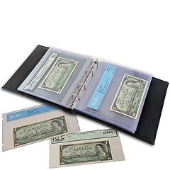 Refill pages for CLCAG, graded banknotes, pack of 10